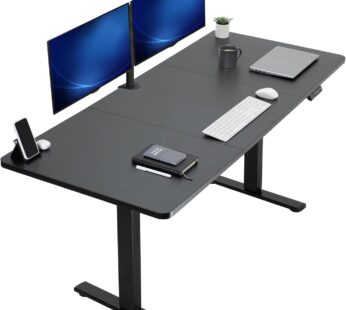 VIVO Electric 71 x 30 in Standing Desk, Memory Height Adjustment, 1B Series, Black Top Black Frame, DESK-KIT-1B7B