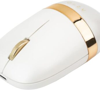 Azio IZO Wireless Optical Mouse – Bluetooth 3.0 & 5.0/2.4G RF-USB, Ambidextrous Design, PixArt PAW3212 Sensor, 1000/1600/2400 DPI, Rechargeable, PC & Mac