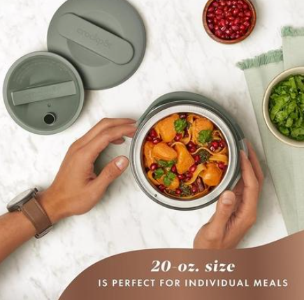 Crock-Pot 20-Ounce Electric Lunch Box, Portable Food Warmer, Blush Pink | Perfect for Travel, Car, On-the-Go | Spill-Free, Dishwasher-Safe - Image 7