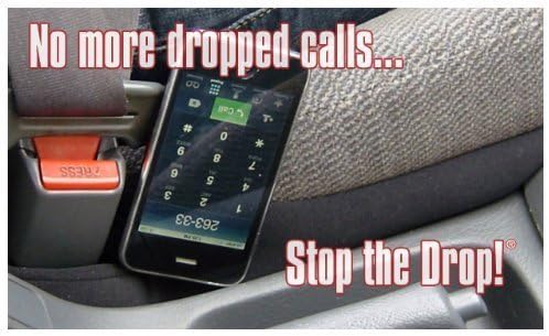 Drop Stop - The Original Patented Car Seat Gap Filler (As Seen On Shark Tank) - Between Seats Console Organizer, Set of 2 and Slide Free Pad and Light - Image 4