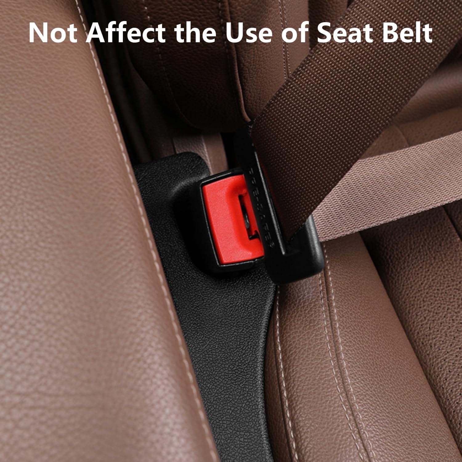 Car Seat Gap Filler 2 Pack, Universal Fit PU Leather Car Seat Gap Plug to Fill The Gap Between Seat and Console, Car Seat Crevice Blocker Stop Things from Dropping - Image 5
