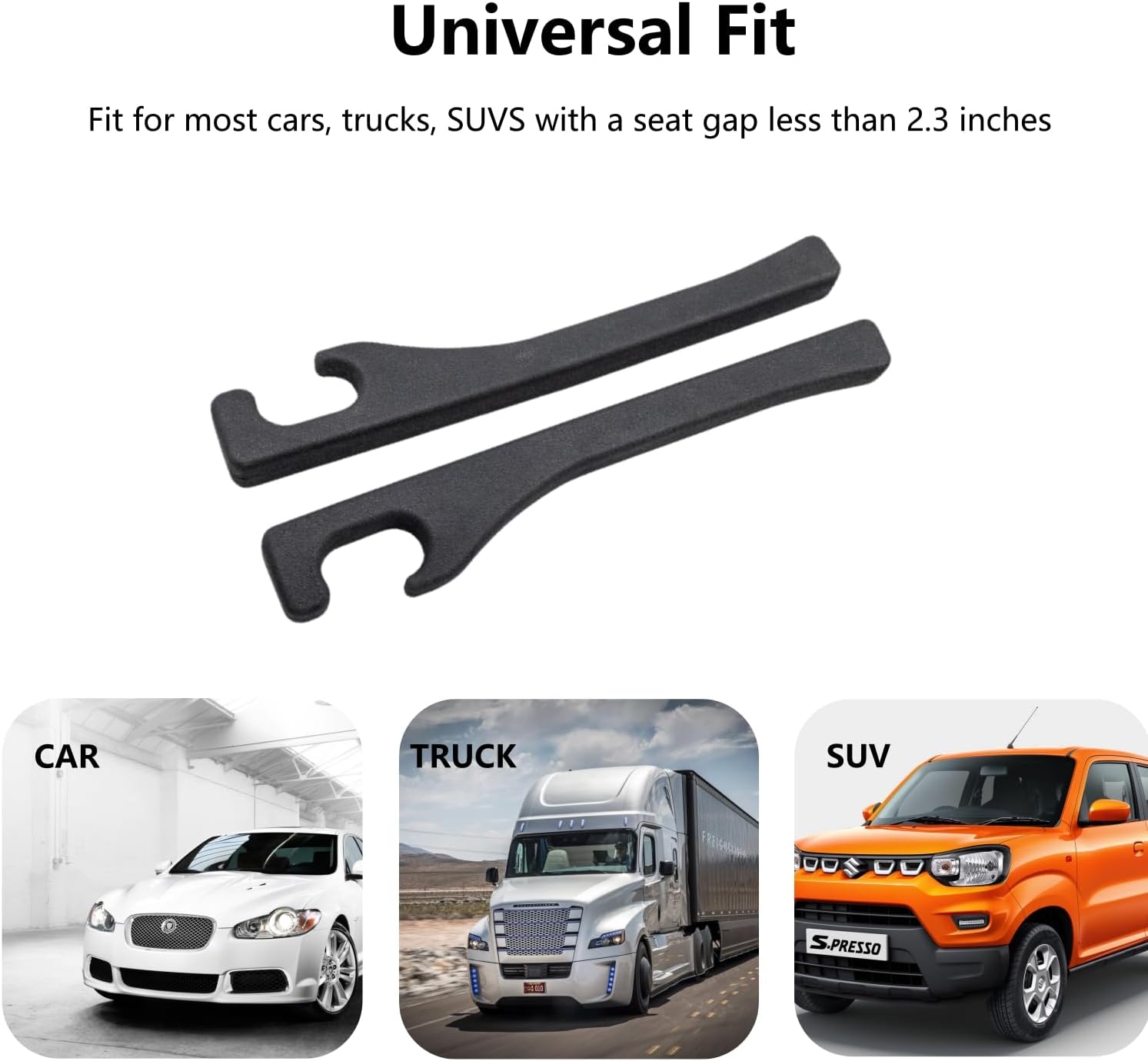 Car Seat Gap Filler 2 Pack, Universal Fit PU Leather Car Seat Gap Plug to Fill The Gap Between Seat and Console, Car Seat Crevice Blocker Stop Things from Dropping - Image 6