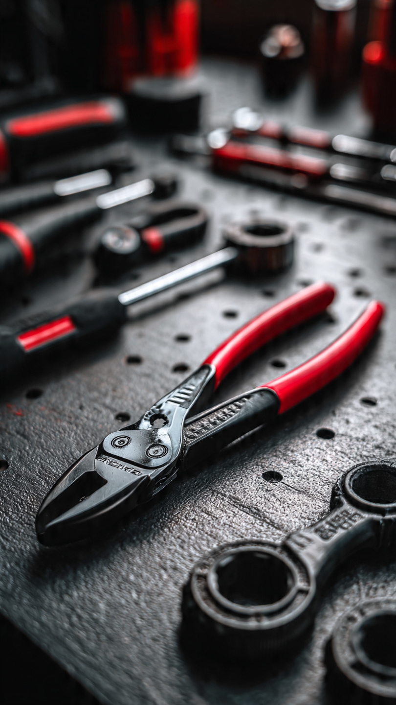 1PCS Car Clip Pliers Tool, Panel Clip Pliers Set Fastener Remover, Auto Retainer Clip Trim Rivet Removal Tool, Auto Door Car Upholstery Trim Clip Removal Tool (Red) - Image 5