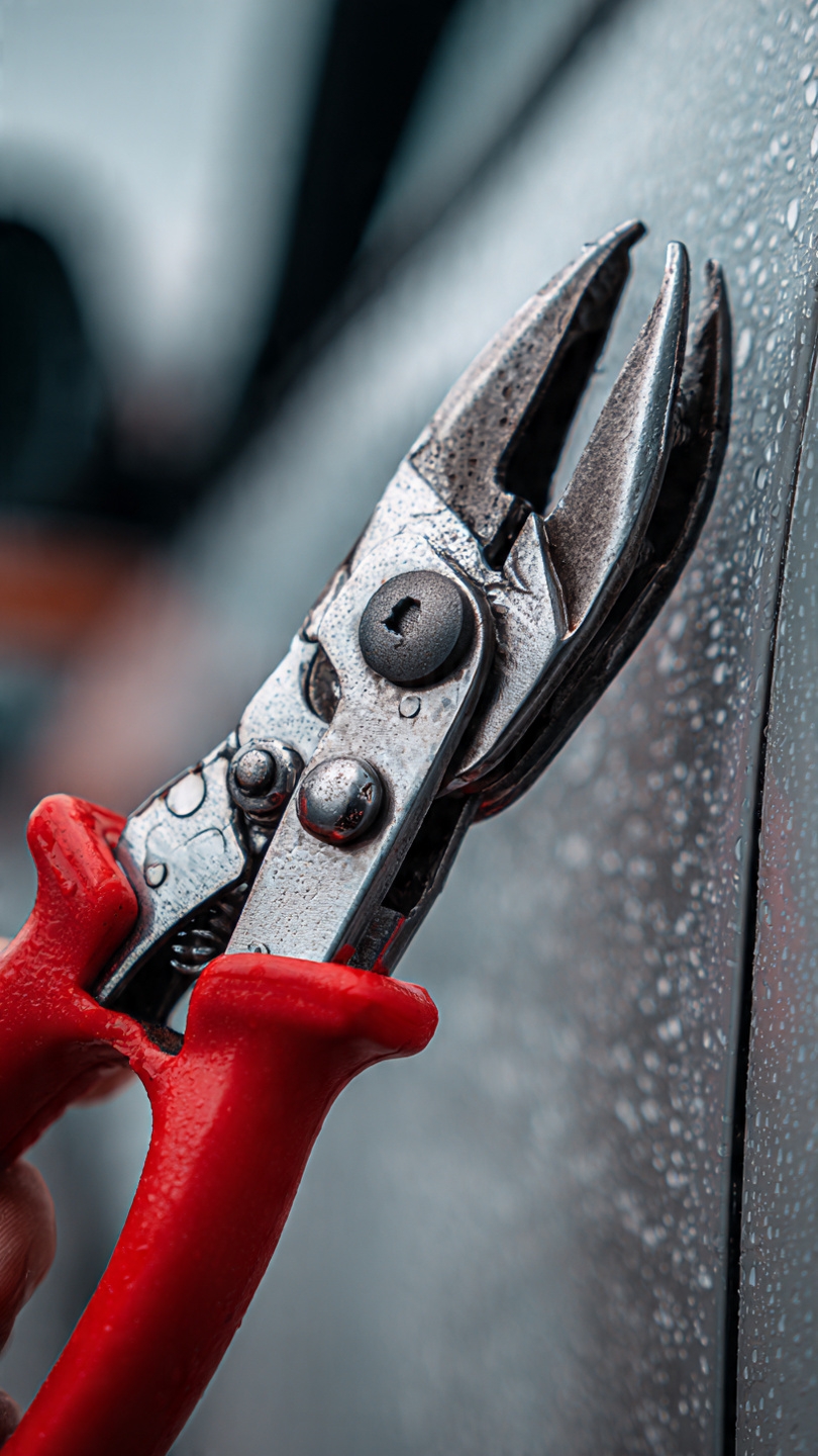 1PCS Car Clip Pliers Tool, Panel Clip Pliers Set Fastener Remover, Auto Retainer Clip Trim Rivet Removal Tool, Auto Door Car Upholstery Trim Clip Removal Tool (Red) - Image 3