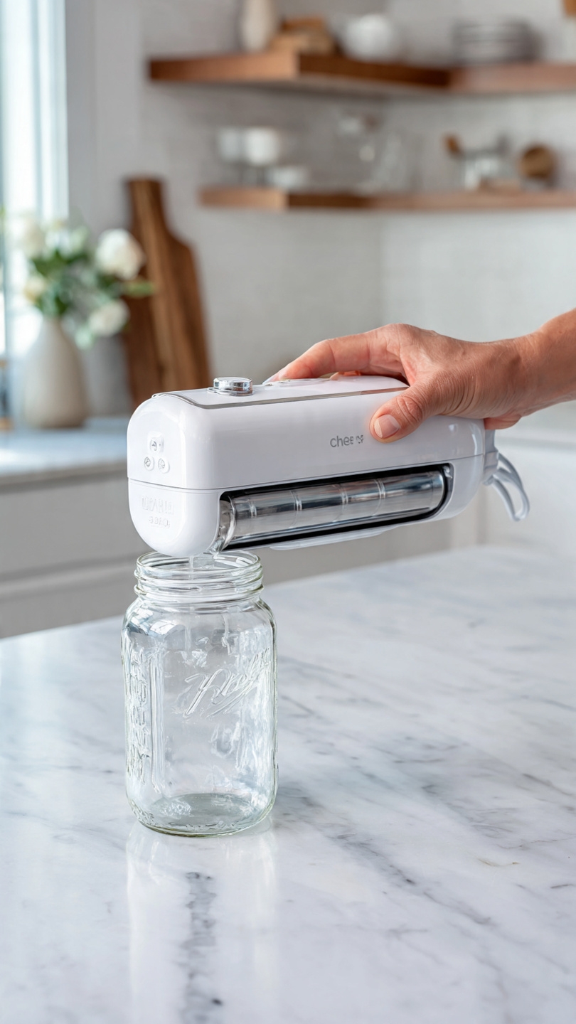 Chef Preserve Compact Vacuum Sealer for Food (Vacuum Sealer Machine + 30 Reusable Vacuum Bags) Powerful Handheld Vacuum Sealer Machine, Seal Meal Saver, Portable Food Sealer - Image 4