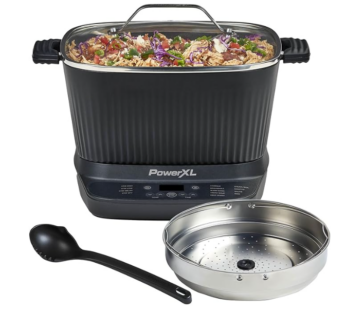 STIRMAX DELUXE 7.5 Quart Digital Multi-Cooker with Automatic Paddle to Stir and Shred