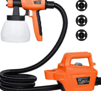 Tilswall 800W HVLP Paint Sprayer, High Power Electric Spray Gun with 3 Nozzle Sizes, 3 Spray Patterns, and 1300ML Detachable Container – Perfect for Furniture, Cabinets, House and Fences