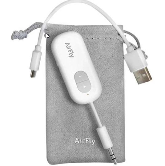 Twelve South AirFly SE | Bluetooth Wireless Audio Transmitter Adapter for AirPods/Headphones, 20+ Hr Battery, Works with 3.5mm aux Jacks on Airplanes, TVs, Gym Equipment, and Travel - Image 5