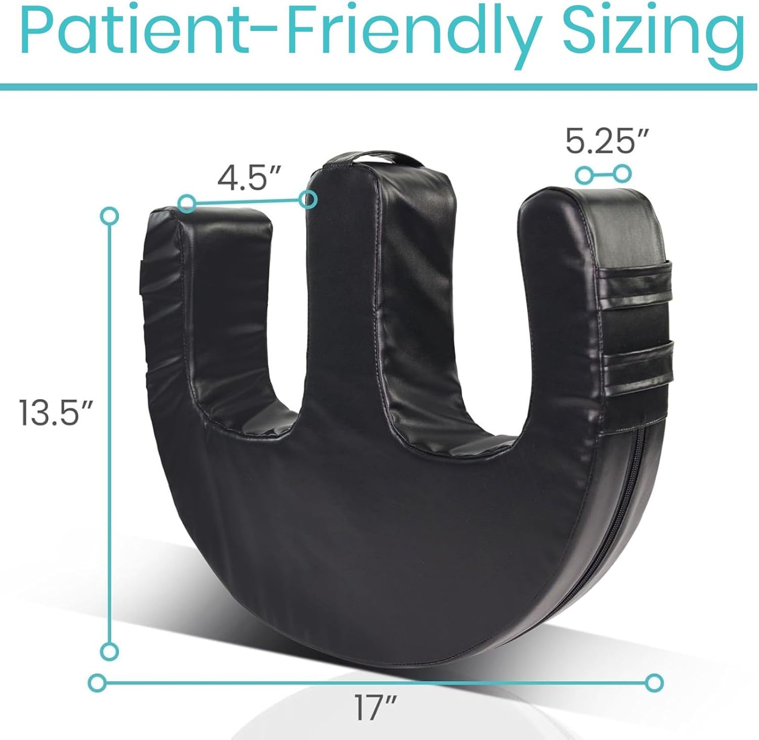 Vive Patient Turning Device - Bedridden Patient Turnover Pillow for Adults & Elderly - Anti Pressure & Bedsore Positioning Pillow - U Shaped Easy Roller Bedroll Assist - Adult Diaper Changing Aid - Image 2