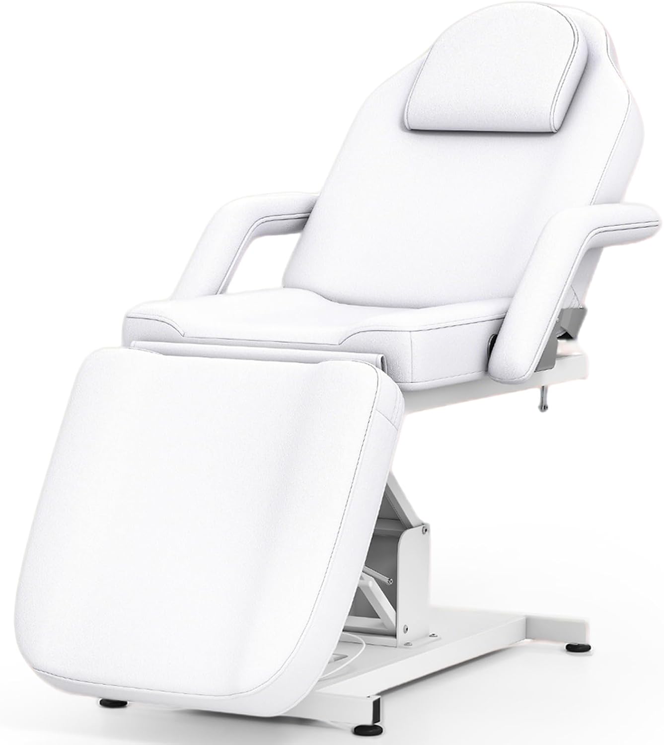 Artist hand Massage Table Electric Height Adjustable Massage Bed Massage Bed Facial Bed Lash Bed for Eyelash Extensions Salon Chair (White)