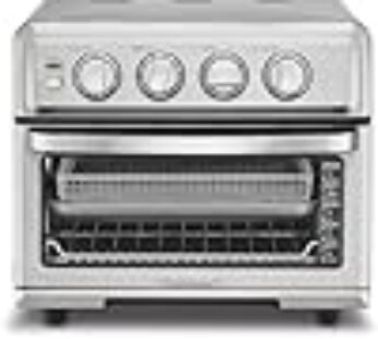 Cuisinart Air Fryer Toaster Oven, 1800W, 8-in-1 with Air Fry, Convection, Broil & Warm, 0.6 Cubic Feet, 60-Minute Timer, TOA-70NAS, Stainless Steel