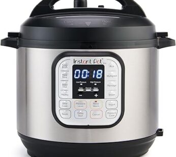 Instant Pot Duo 7-in-1 Electric Pressure Cooker, Slow Cooker, Rice, Steamer, Sauté, Yogurt Maker, Warmer & Sterilizer, Includes App With Over 800 Recipes, Stainless Steel, 6 Quart